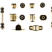 Andersen Restorations Black Polyurethane Front End Suspension Bushings Set with Oval Lower Control Arm Bushings Compatible with Pontiac GTO/LeMans/Tempest Classic Car Parts Replacements (12 Piece Kit)