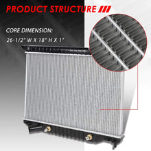 Replacement for Chevy Trailblazer/GMC Envoy Black 1-5/16 inches Inlet OE Style Aluminum Replacement Racing Radiator