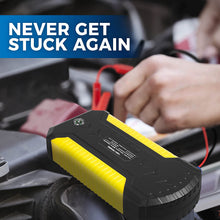 Battery Jumper Charger Pack with Cables: Jump Start any Car or Automotive Vehicles.Portable Starter 12V 18000 mAh Power Box 800 A Peak for Auto and Motorcycle Jumpstart.Batteries Emergency Booster Kit