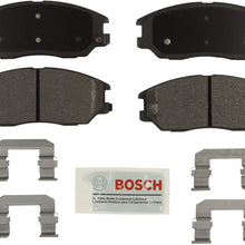 Bosch BE1013H Blue Disc Brake Pad Set with Hardware for Select Hyundai XG350 and Kia Amanti, Sedona - FRONT