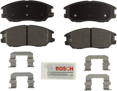 Bosch BE1013H Blue Disc Brake Pad Set with Hardware for Select Hyundai XG350 and Kia Amanti, Sedona - FRONT