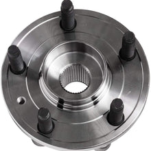 Front and Rear Wheel Hub and Bearing Assembly Compatible With Ford Edge Flex Taurus Lincoln MKS MKT MKX AUQDD 513275 x2 (Pair) [5 Lug Hub]