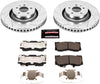 Power Stop K6806 Front Brake Kit with Drilled/Slotted Brake Rotors and Z23 Evolution Ceramic Brake Pads