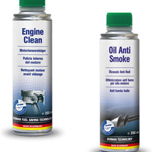 AUTOPROFI Engine Clean - 250ml & Oil Anti Smoke - 250ML - KIT Made in Germany