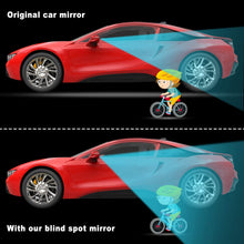 4 Pieces Fan-Shaped Automobile Rear Blind Spot Mirror, 360 Degree Rotating Design, Automobile Side Mirror Wide Angle Mirror Safety Convex Rearview Mirror Suitable for Car Truck SUV RV and Van