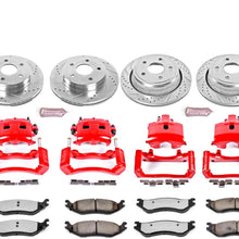 Power Stop KC2168-36 Front & Rear Z36 Truck and Tow Brake Kit with Calipers