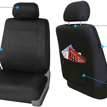 FH Group FB083115 Neoprene Seat Covers (Black) Full Set with Gift – Universal Fit for Cars Trucks and SUVs