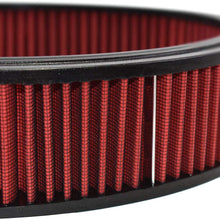 A-Team Performance Air Filter Element Air Cleaner High Flow Replacement Washable and Reusable Round Cotton Fiber Compatible with Buick Chevrolet GMC Ford Mopar Oldsmobile Pontiac (14X3)