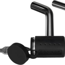 Connor Trailer Hitch Lock - 1/2" and 5/8" Black Nickel Hitch Pins for Class I - V Hitches, 1615320 Receiver Lock