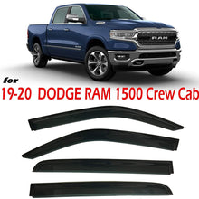Optimal Co 2019 2020 Smoke Tinted Side Window Vent Visor Deflectors Rain Guards fit for Dodge Ram 1500 Crew Cab Only - 4 Piece Set