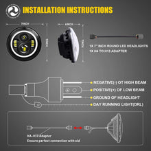 7 inch LED Headlight Fog Passing Lights DOT Kit Set Ring Motorcycle Headlamp Ring for Harley Davidson Touring Road King Ultra Classic Electra Street Glide Tri Cvo Heritage Softail Deluxe Fatboy Black