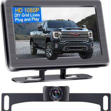 DoHonest S01 HD 1080P Backup Camera with 4.3 Inch Monitor Kit, Easy Installation for Cars,Trucks,SUVs,Vans IP69 Waterproof Super Night Vision Guide Lines DIY Driving/Reversing Use