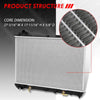 13136 OE Style Aluminum Core Cooling Radiator Replacement for Suzuki Grand Vitara 2.4L AT MT 09-13