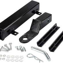 10L0l Universal Golf Cart Heavy Rear Seat Trailer Hitch Kit for Club Car EZGO Yamaha, Use on Step on Back of Golf Cart
