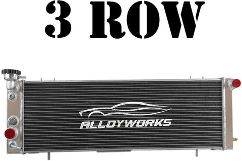 ALLOYWORKS 3 Row All Aluminum Radiator For 1991-2001 Jeep Cherokee XJ / 1991-1992 Comanche 4.0L I4 /I6