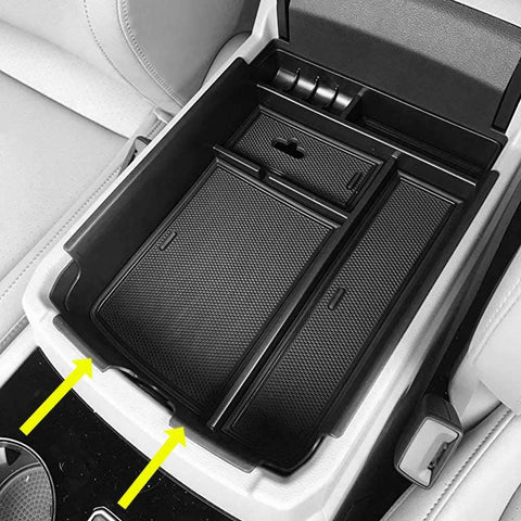 Cahant Car Center Console Organizer Tray Armrest Secondary Storage Box for VW Volkswagen Atlas 2018 2019 Accessories