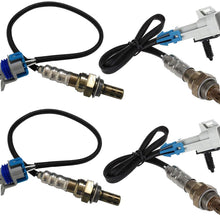 4Pcs Oxygen Sensor For Chevrolet Silverado 1500 2500 3500 Upstream & Downstream O2 Sensor 234-4668 x2 234-4256 x2