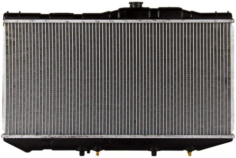 VioletLisa 16mm Core Automatic Transmission(AT) Aluminum/Plastic Radiator For 1987-1991 Toyota Camry 2.0L L4 with Oil Cooler