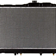 VIOJI 16mm Core Automatic Transmission(AT) Aluminum/Plastic Radiator Compatible with 1987-1991 Toyota Camry 2.0L L4 with Oil Cooler