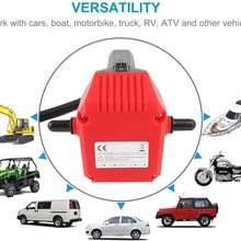 Lotyes Quick Oil Change Pump, DC 12V 60W Oil Diesel Fluid Pump Extractor Transfer Pump & Tubes Kit for Car, Boat, Motorbike, Truck, RV, ATV and Other Vehicles