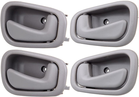 ECCPP Door Handles Interior Inside Inner Front Rear Passenger Driver Side for 1998 1999 2000 2001 2002 Toyota Corolla Gray(4pcs)