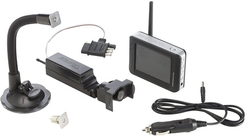 Master Lock 4843DATSEN Vehicle Back Up and Hitch Alignment Camera with 3.5 Inch Color Monitor