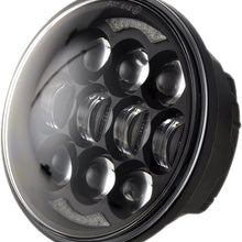2019 New Brightest DOT Approved 80W Osram Chips 5-3/4" 5.75" Round LED Projection Headlight for Harley Motorcycles Black