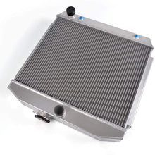 Full Aluminum Cooling Racing Radiator 2 Core Fits Replacement For Chevy Bel Air/Nomad/One0 55-57 Fifty Series/Two Ten Series/Del Ray V8 MT