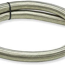 6AN AN-6 Stainless Steel Braided Fuel Line by Meter for Oil/Water/Fluid/Air/Pump Gas Fittings