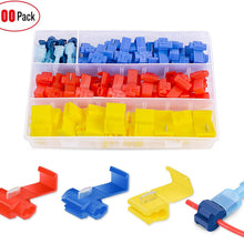 Nilight 50031R 240PCS 240 Pcs/120 Pairs Splice Wire Terminals T-Tap Self-Stripping with Nylon Fully Insulated Male Quick Disconnects Kit, 2 Years Warranty