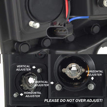 For 2005-2007 Ford Pickup F250 F350 F450 Superduty Black LED Tube Projector Headlights Left+Right Pair