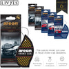 AREON SL02-3 Sport LUX Cardboard Air Freshener, Silver, 3 Pack