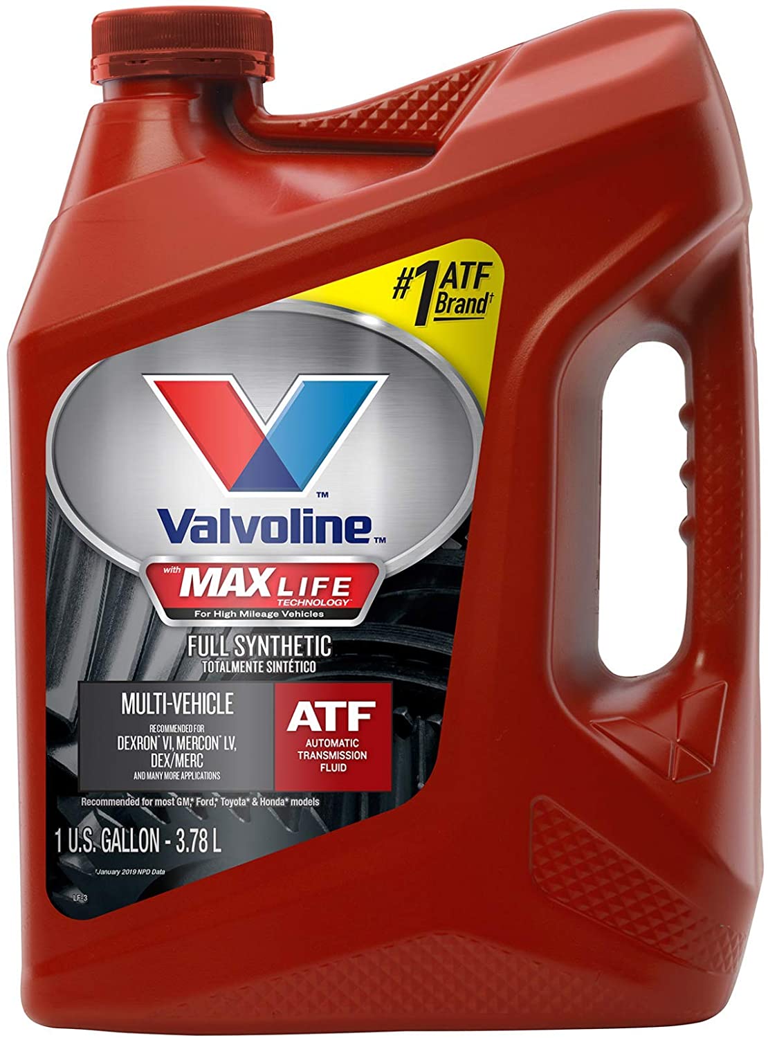 Valvoline Multi-Vehicle (ATF) Full Synthetic Automatic Transmission Fluid 1 GA, Case of 3