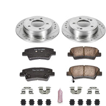 Power Stop K6501 Rear Brake Kit with Drilled/Slotted Brake Rotors and Z23 Evolution Ceramic Brake Pads
