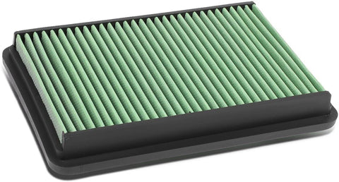 Replacement for Tucscon/Sportage Reusable & Washable Replacement Engine High Flow Drop-in Air Filter (Green)