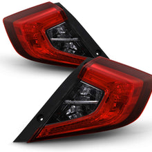 Fits 2016 2017 2018 2019 2020 Honda Civic Sedan [US Built] Red Smoked Outer Tail Lights Pair Driver Left+Passenger Right