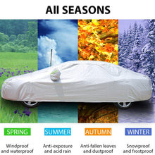 Bliifuu Sedan Car Cover Waterproof/Windproof/Snowproof/Sun UV Protection for Outdoor Indoor, Breathable Full Car Cover Fit Sedan 197" L x 70" W x 59" H