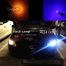 Alla Lighting Newest 194 LED Bulbs Super Bright T10 175 168 2825 W5W ZS SMD 12V LED Bulbs for Car License Plate Tag Interior Map Dome Trunk Courtesy Lights, 10000K Blue