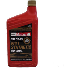 Genuine Ford Fluid XO-5W20-QFS SAE 5W-20 Full Synthetic Motor Oil - 1 Quart Bottle