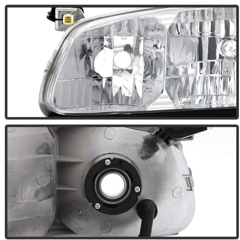 Spyder Auto 9042812 OEM Style Headlights 4 pc. w/Corner Lights Chrome OEM Style Headlights