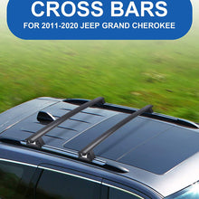 Autekcomma Roof Rack Crossbars for 2011-2021 Grand Cherokee Anti-Theft Lock Mechanism Black Matte Aluminum Anti-Corrosion crossbars