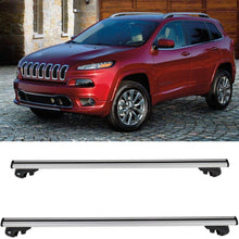 FEIPARTS Roof Rack Crossbars Carrier Rails Roof Bar fit for 2014-2018 for Jeep Cherokee - Max Load 150LBS