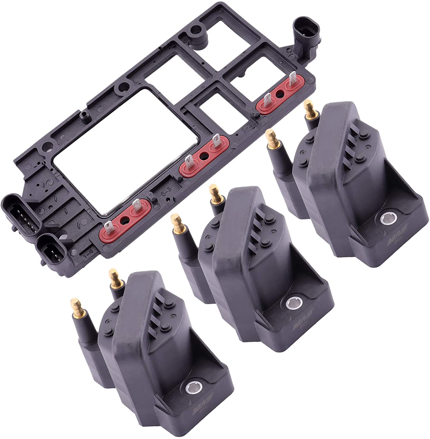 MAS Ignition Coil & Control Module Kit GD1998A 10476627 10489422 SH7378 LX346T LX346 Compatible for Chevy Pontiac Buick Olds Isuzu DM1928 IG-D1928A GN10123