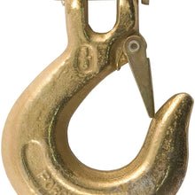 CURT 81560 3/8-Inch Forged Steel Clevis Slip Hook with Safety Latch, 18,000 lbs, 1-In Opening, 3/8" Pin