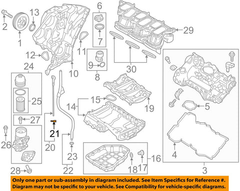 Hyundai 26615-2B000, Engine Oil Dipstick Tube Seal