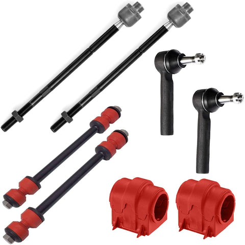 8PC Front Sway Bar Links Bushings Tie Rod Ends FITS Ford Explorer Mountaineer Sport Trac