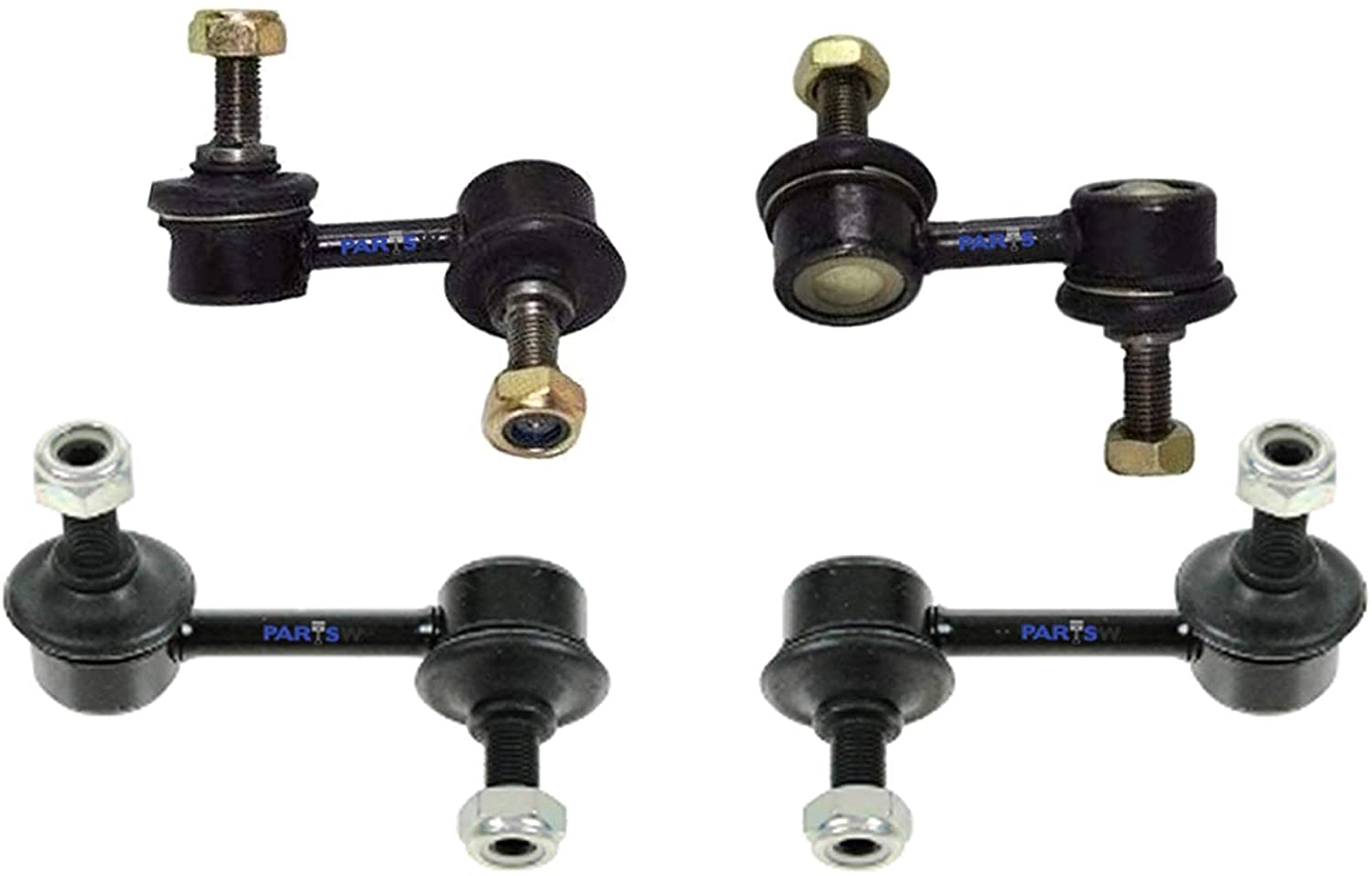 4 Pc New Rear & Front Sway Bar End Link Suspension Kit for Acura EL and Honda Civic