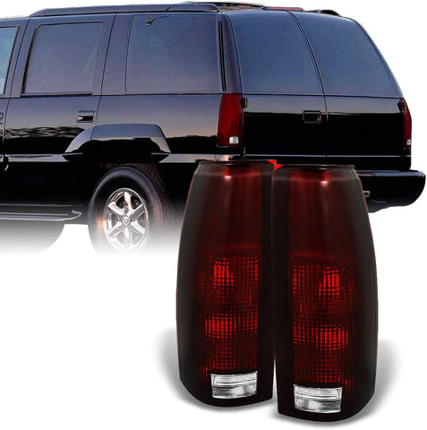 For C/K C10 Series Blazer Sierra Suburban Pickup Truck Red Smoke Rear Tail Light Brake Lamps Replacement