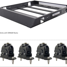 Go Rhino! 5910000T SRM Series Roof Rack Mount Kit Textured Black Drilling Required SRM Series Roof Rack Mount Kit