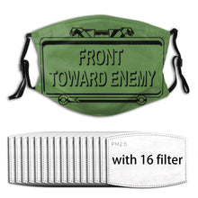 Front Toward Enemy - Claymore Mine with Multiple Filter Reusable Dust Guard with 16 Filter